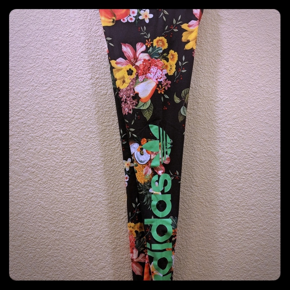 Adidas floral leggings NWOT
